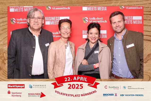 Foto: Jürgen Friedrich. Alle Bilder vom fünften "Business meets Media" in der Metropolregion, diesmal bei "Gigerlas" Lössel auf dem Nürnberger Frühlingsvolksfest.