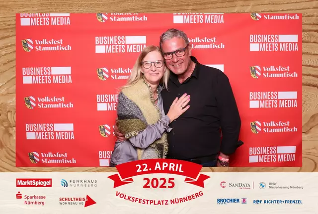 Foto: Jürgen Friedrich. Alle Bilder vom fünften "Business meets Media" in der Metropolregion, diesmal bei "Gigerlas" Lössel auf dem Nürnberger Frühlingsvolksfest.
