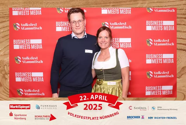 Foto: Jürgen Friedrich. Alle Bilder vom fünften "Business meets Media" in der Metropolregion, diesmal bei "Gigerlas" Lössel auf dem Nürnberger Frühlingsvolksfest.