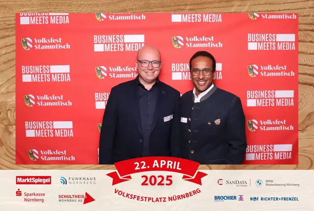 Foto: Jürgen Friedrich. Alle Bilder vom fünften "Business meets Media" in der Metropolregion, diesmal bei "Gigerlas" Lössel auf dem Nürnberger Frühlingsvolksfest.