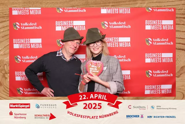 Foto: Jürgen Friedrich. Alle Bilder vom fünften "Business meets Media" in der Metropolregion, diesmal bei "Gigerlas" Lössel auf dem Nürnberger Frühlingsvolksfest.