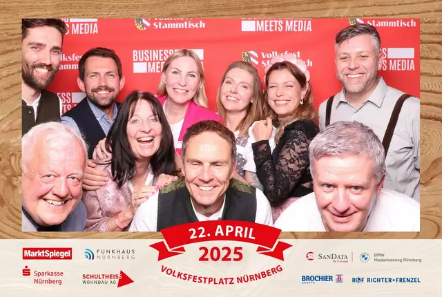 Foto: Jürgen Friedrich. Alle Bilder vom fünften "Business meets Media" in der Metropolregion, diesmal bei "Gigerlas" Lössel auf dem Nürnberger Frühlingsvolksfest.