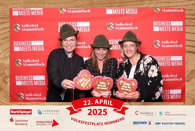 Foto: Jürgen Friedrich. Alle Bilder vom fünften "Business meets Media" in der Metropolregion, diesmal bei "Gigerlas" Lössel auf dem Nürnberger Frühlingsvolksfest.