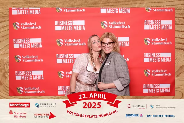 Foto: Jürgen Friedrich. Alle Bilder vom fünften "Business meets Media" in der Metropolregion, diesmal bei "Gigerlas" Lössel auf dem Nürnberger Frühlingsvolksfest.