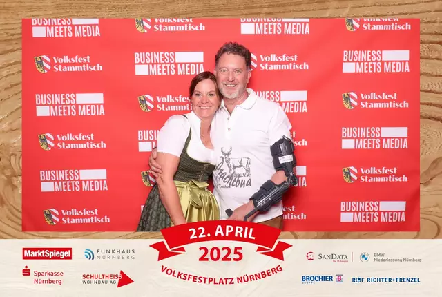 Foto: Jürgen Friedrich. Alle Bilder vom fünften "Business meets Media" in der Metropolregion, diesmal bei "Gigerlas" Lössel auf dem Nürnberger Frühlingsvolksfest.