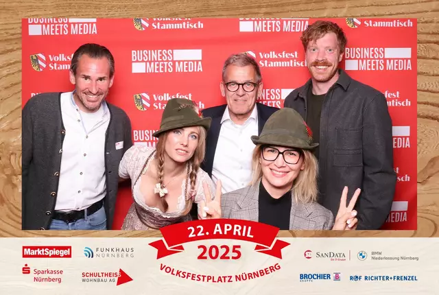 Foto: Jürgen Friedrich. Alle Bilder vom fünften "Business meets Media" in der Metropolregion, diesmal bei "Gigerlas" Lössel auf dem Nürnberger Frühlingsvolksfest.
