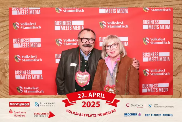 Foto: Jürgen Friedrich. Alle Bilder vom fünften "Business meets Media" in der Metropolregion, diesmal bei "Gigerlas" Lössel auf dem Nürnberger Frühlingsvolksfest.