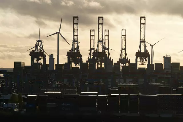 Die Aussichten für die Exportnation Deutschland haben sich mit den US-Zöllen eingetrübt. | Foto:  Marcus Brandt/dpa (Archivbild)