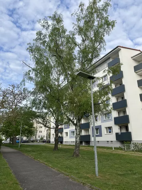 Solarbetriebene Beleuchtung erhellt seit Kurzem den Verbindungsweg zwischen der Siemens- und der Reichenberger Straße. | Foto: WBG Fürth