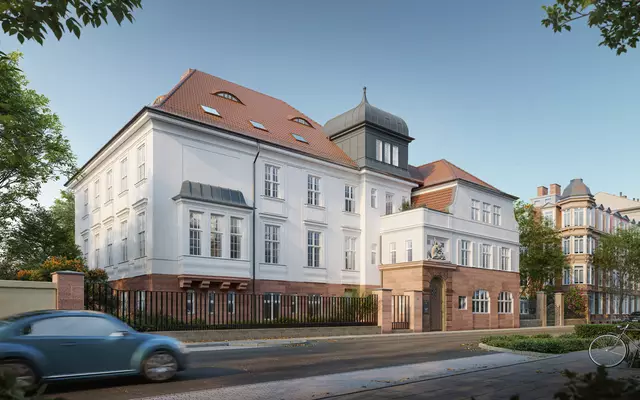 Die denkmalgeschützte Villa Hirsch in der Wielandstraße 27 im Nürnberger Stadtteil St. Johannis. | Foto: rendeffect gmbh 