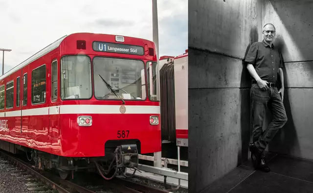 Krimiautor Jan Beinßen liest am Freitag, 27. Juni in der Oldtimer-U-Bahn DT1.
 | Foto: © VAG