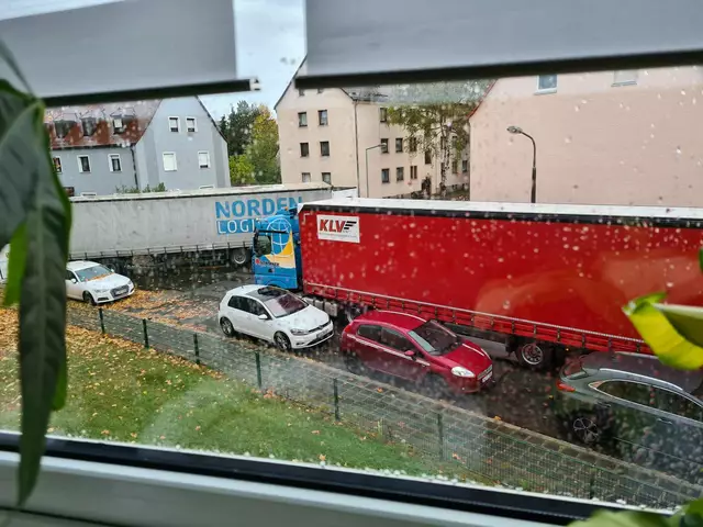 Foto: Horst Wiesner. Das Foto zeigt die Situation in der Crailsheimer Straße in Nürnberg.