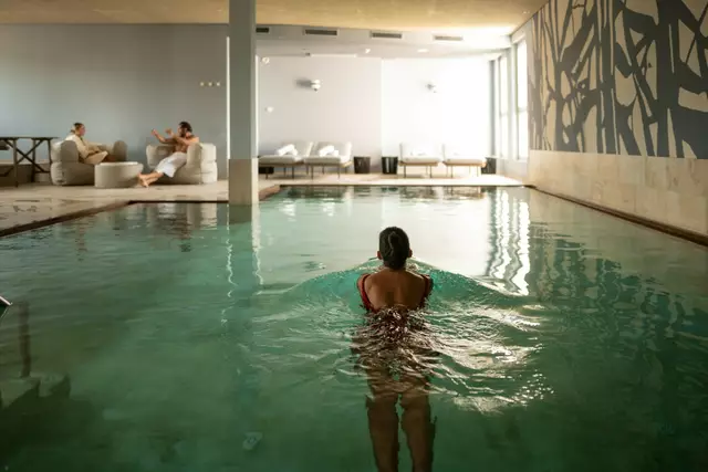 Der Wellnessbereich ist 900 qm groß. | Foto: Frederick Sams