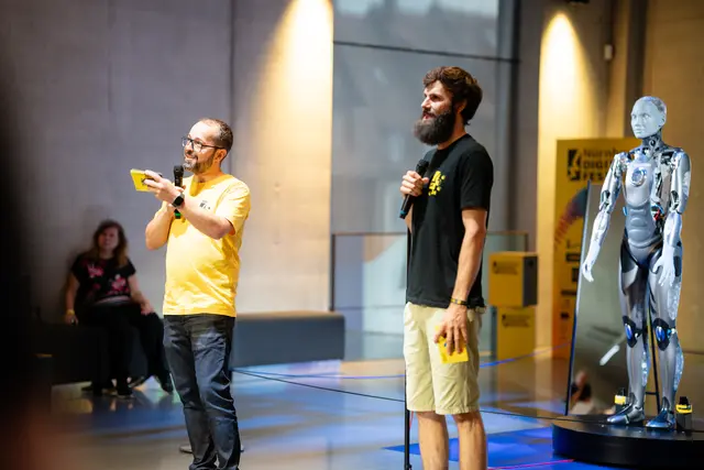 Ingo Di Bella (li.), Geschäftsführer und Mitgründer des Nürnberg Digital Festivals mit Manuel Siegel, der für NUEDIGITAL mit viel Leidenschaft als Festivalleitung im Einsatz ist. | Foto: NUEDIGITAL 2024