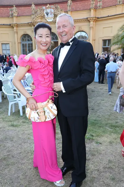 Unternehmer Hans-Georg Geis mit Gattin Catherine.