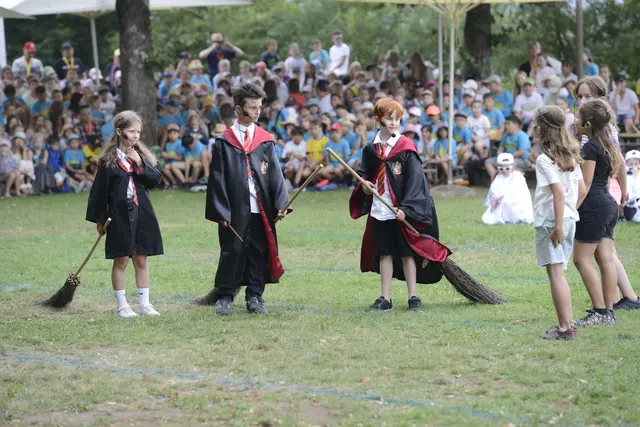 Harry Potter-Inszenierung auf dem Reigenplatz auf dem Laufer Kunigundenberg.  | Foto:  Andreas Kirchmayer/ Stadt Lauf. 
