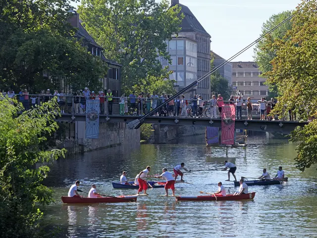 Im Rahmen des 53. Nürnberger Altstadtfestes wird es wieder das beliebte  Fischerstechen auf der Pegnitz geben.  | Foto: Altstadtfest Nürnberg e.V./Stefan Grundler