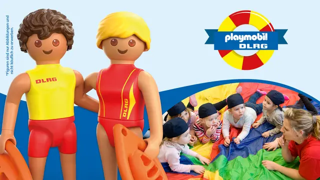 PLAYMOBIL unterstützt die DLRG bei Aktionen für mehr Wassersicherheit für Kinder. | Foto: Playmobil/DLRG