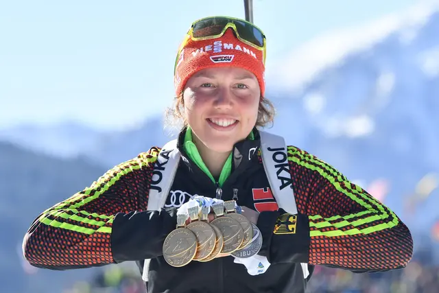 Laura Dahlmeier ist in den Bergen Pakistans tödlich verunglückt. (Archivbild) | Foto: Martin Schutt/dpa-Zentralbild/dpa