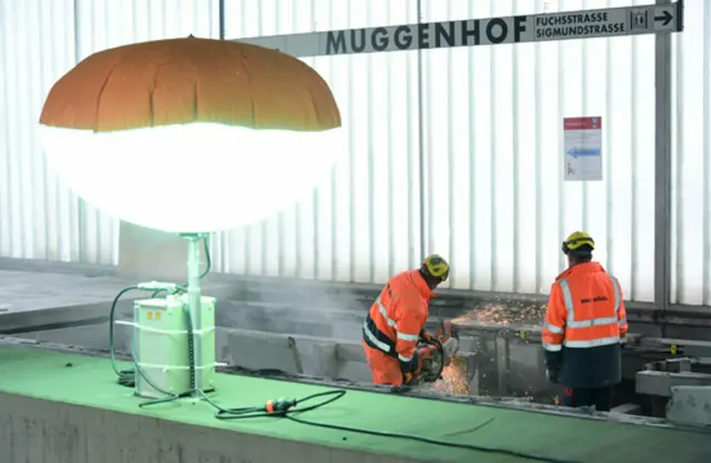 Bild von derErneuerung der U1-Bahnhöfe im Jahr 2021.  | Foto: VAG Nürnberg