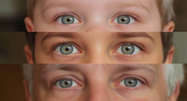 Augengesundheit für die ganze Familie. | Foto: KI-generiert mit Flux Kontext Fast