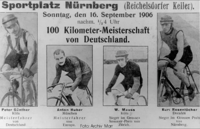 Die im Jahr 1903 errichtete Radrennbahn «Reichelsdorfer Keller» war den Angaben nach die mittlerweile älteste erhaltene Zementbahn in Europa. Sie wurde 2022 als Denkmal anerkannt.  | Foto: Radsport Archiv Marr
