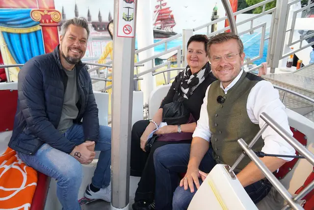 Markus OB König, Gabriele Wiemer und Gerhard Rehner aus Nürnberg. | Foto: © Nürnberger Volksfest/Budig