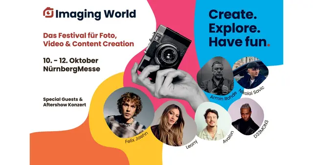 Erlebe Fotografie neu – auf der großen Fotomesse 2025 in Nürnberg. Montage: Veranstalter