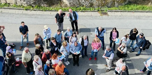 Foto: CSU Landkreis Fürth. Die neue Veranstaltungsreihe „Geheime Orte im Landkreis Fürth“ war ein voller Erfolg.