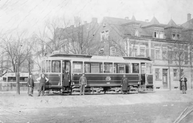 Der Zeppelinwagen 1909 in Nürnberg.
 | Foto: © Archiv Freunde der Nürnberg-Fürther Straßenbahn e.V.