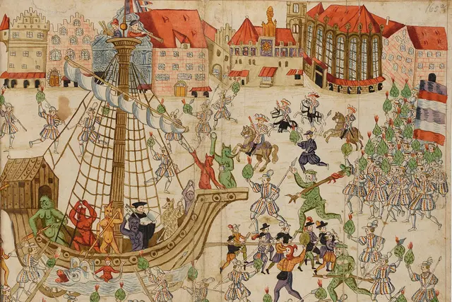 Die Fastnacht in der Reichsstadt Nürnberg war ein vielgestaltiges Event, das nur mit Erlaubnis und Förderung des Rats stattfand. Lag keine Krisensituation vor, so verwandelte sich der Stadtraum in eine einzige Bühne für Spektakel, die in den Tagen zwischen dem letzten Sonntag der Vorfastenzeit (Sonntag Estomihi) und Aschermittwoch öffentlich aufgeführt wurden. | Foto: Stadtbibliothek Nürnberg/Germanisches Nationalmuseum