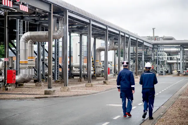 Der Gasspeicher Rehden in Niedersachsen - auch diese Anlage ist derzeit nicht allzu voll.  | Foto: Hauke-Christian Dittrich/dpa