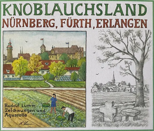 Knoblauchsland
Nürnberg, Fürth, Erlangen

216 Seiten mit Zeichnungen und Aquarellen. 
ISBN 978-3-00-084063-0 | Foto: Rudolf Lumm