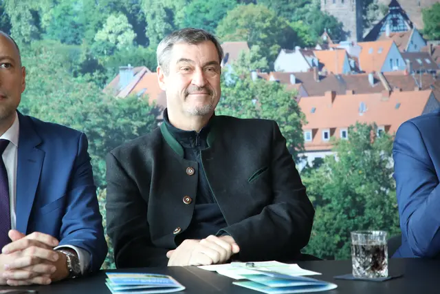Ministerpräsident Dr. Markus Söder bei der Vorstellung des Wahlprogrammes der Nürnberger CSU für die Kommunalwahl 2026. | Foto: Jürgen Friedrich