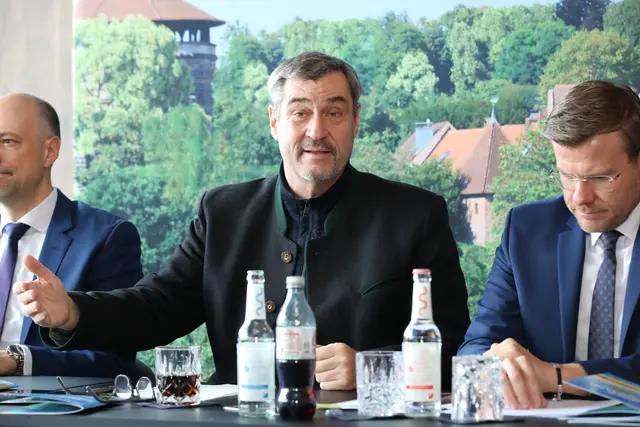 Ministerpräsident Dr. Markus Söder bei der Vorstellung des Wahlprogrammes der Nürnberger CSU für die Kommunalwahl 2026. | Foto: Jürgen Friedrich