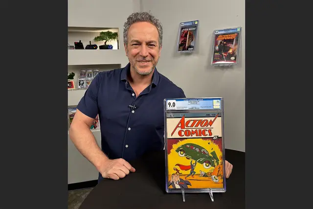 Das jetzt verkaufte Comic sei ein seltenes Exemplar und dazu in einem sehr guten Zustand, teilte Vincent Zurzolo, Präsident von Metropolis Collectibles/ComicConnect, mit. | Foto: .Andrew Wilson/Metropolis Collectibles Inc/AP/dpa