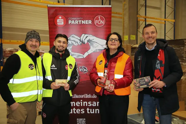 Foto: Jürgen Friedrich. Die große Charity-Aktion vom 1. FCN, Lebkuchen-Schmidt, Sparkasse Nürnberg und Umzüge Selisch.