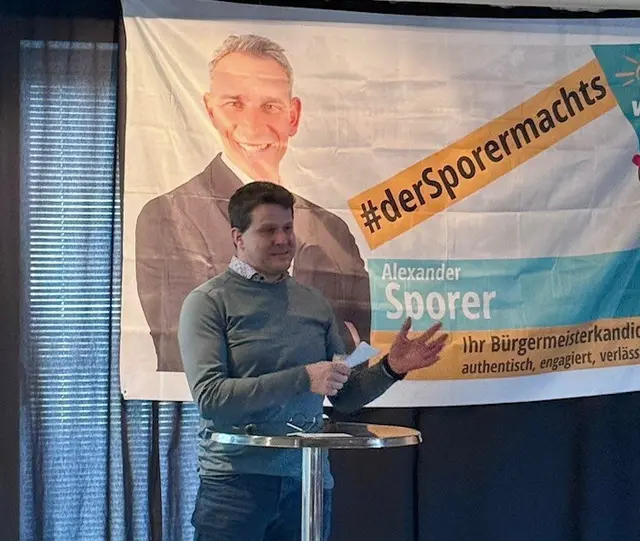 Helmut Bauz bei seiner Ansprache. | Foto: FW Schwanstetten