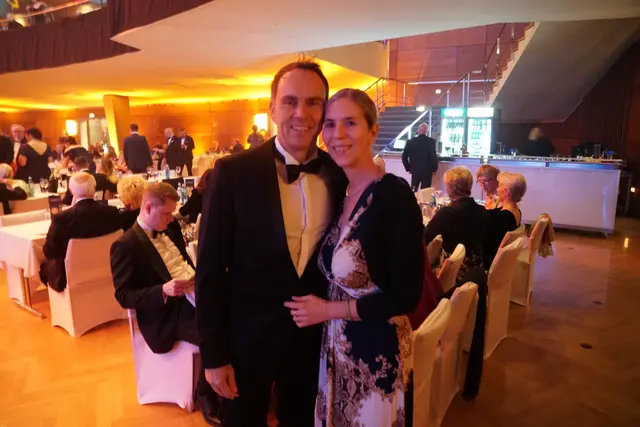 Funkhaus-Nürnberg-Geschäftsführer Alexander Koller mit Gattin Kathrin. | Foto: Jürgen Friedrich / Peter Budig