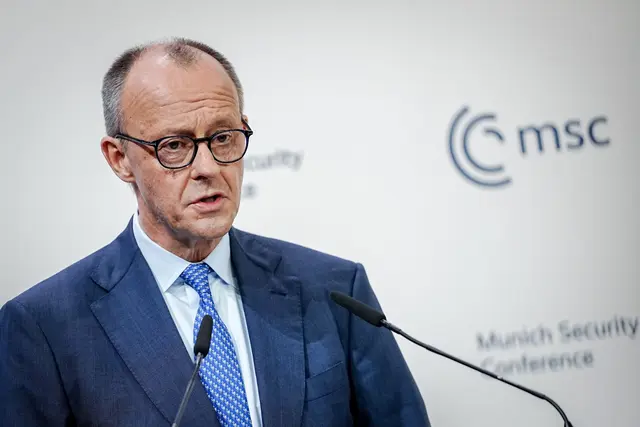 Der Kanzler hat mit seiner Rede in München erheblich dazu beigetragen, dass nun intensiv über eine europäische nukleare Abschreckung diskutiert wird. | Foto: Kay Nietfeld/dpa
