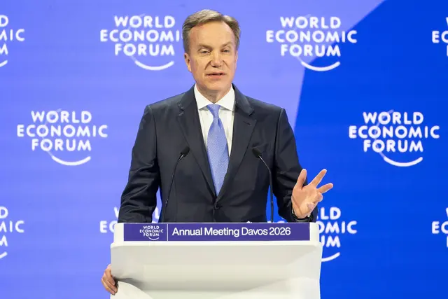 Im Januar leitete Børge Brende noch das Weltwirtschaftsforum in Davos. (Archivbild) | Foto: Laurent Gillieron/KEYSTONE/dpa