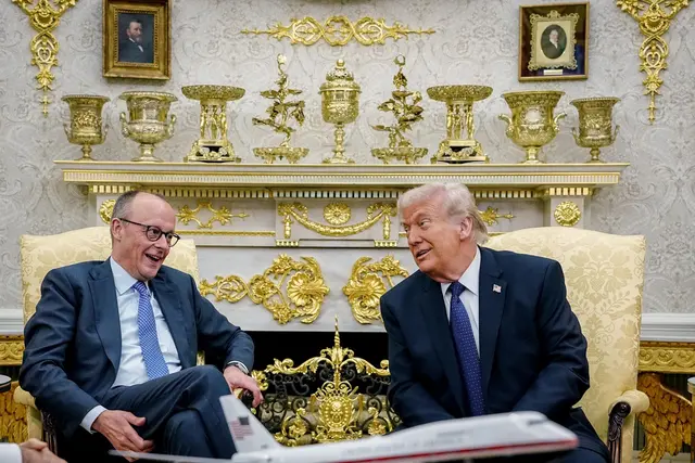 Kanzler und US-Präsident kamen wieder gut miteinander zurecht im Oval Office. | Foto: Kay Nietfeld/dpa