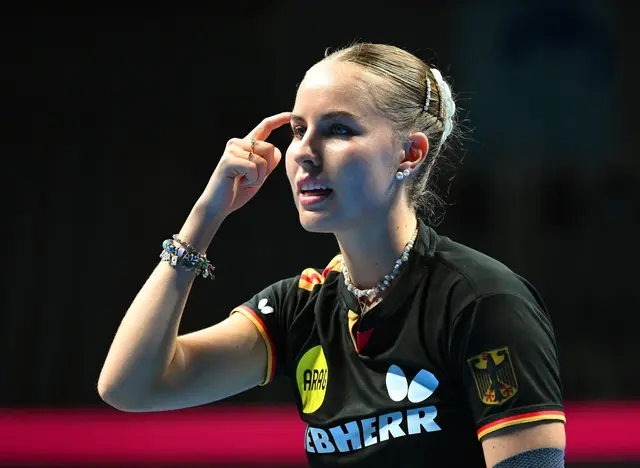 Tischtennis-Star Annett Kaufmann. | Foto: Manfred Schillings/dpa
