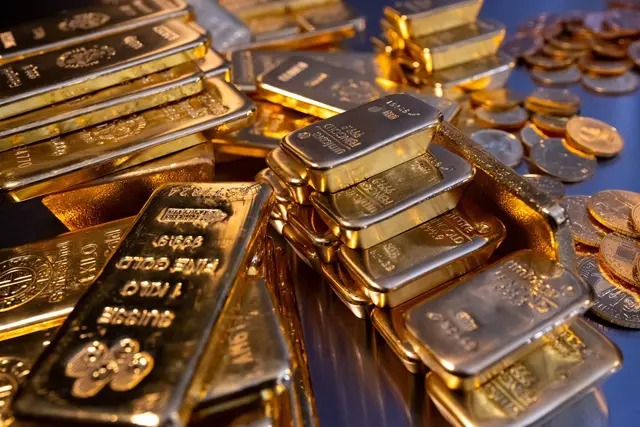 Doch kein sicherer Hafen? Der Goldpreis fällt weiter. | Foto: Sven Hoppe/dpa