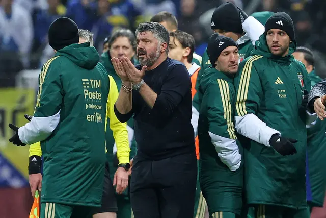 Trainer Gennaro Gattuso scheiterte mit Italien an der WM-Qualifikation. | Foto: Armin Durgut/AP/dpa