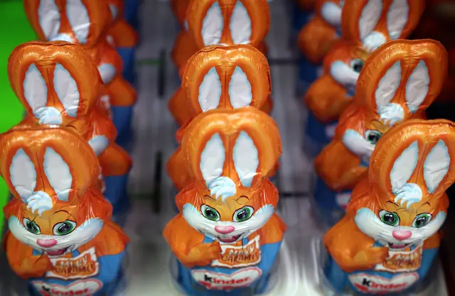 Schoko-Osterhasen sind in diesem Frühjahr weniger gefragt als üblich.
 | Foto: Karl-Josef Hildenbrand/dpa (Symbolbild)