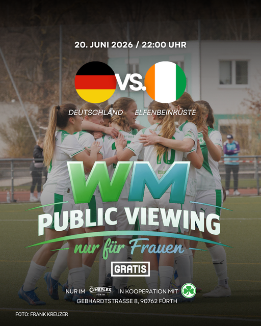 Public Viewing nur für Frauen im Cineplex Fürth. | Foto: Cineplex