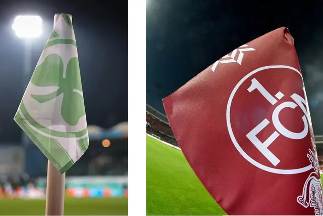 Das 276. Frankenderby findet am 3. Mai 2026 im Sportpark Ronhof / Thomas Sommer statt. | Foto: Daniel Karmann/Jens Niering/dpa