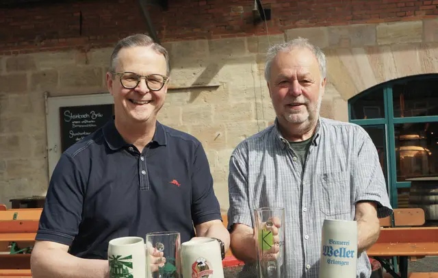Die Stadtführer der ProBierTour: Peter Göbel (l.) und Jürgen Hofmann. | Foto: © ETM / Oliver Timmermann