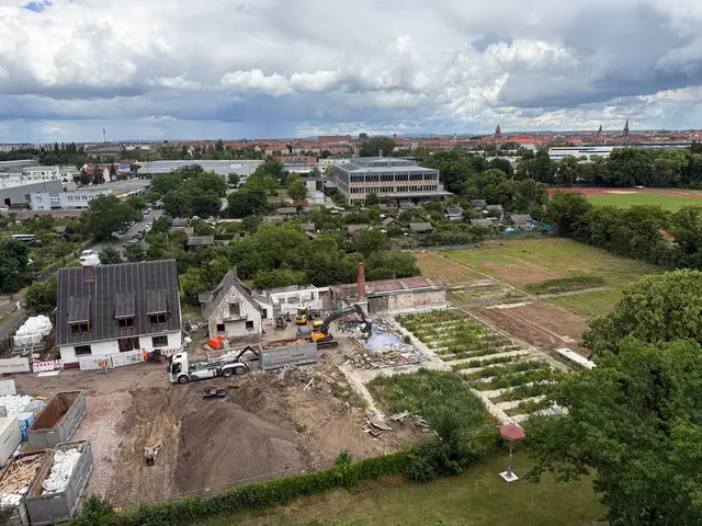 Aus Grau mach Grün: Der Rückbau des 7 000 Quadratmeter großen Gärtnerei-Areals ist Teil der Erweiterung und Neugestaltung des Westparks im Nürnberger Südwesten. | Foto: Kathrin Lehnerer / Stadt Nürnberg